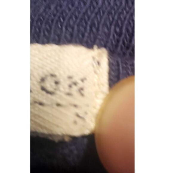 Peruvian Connection Sz M Oversized Blue Thin Cotton Sweater Thumbholes Twist Hem - Picture 5 of 8